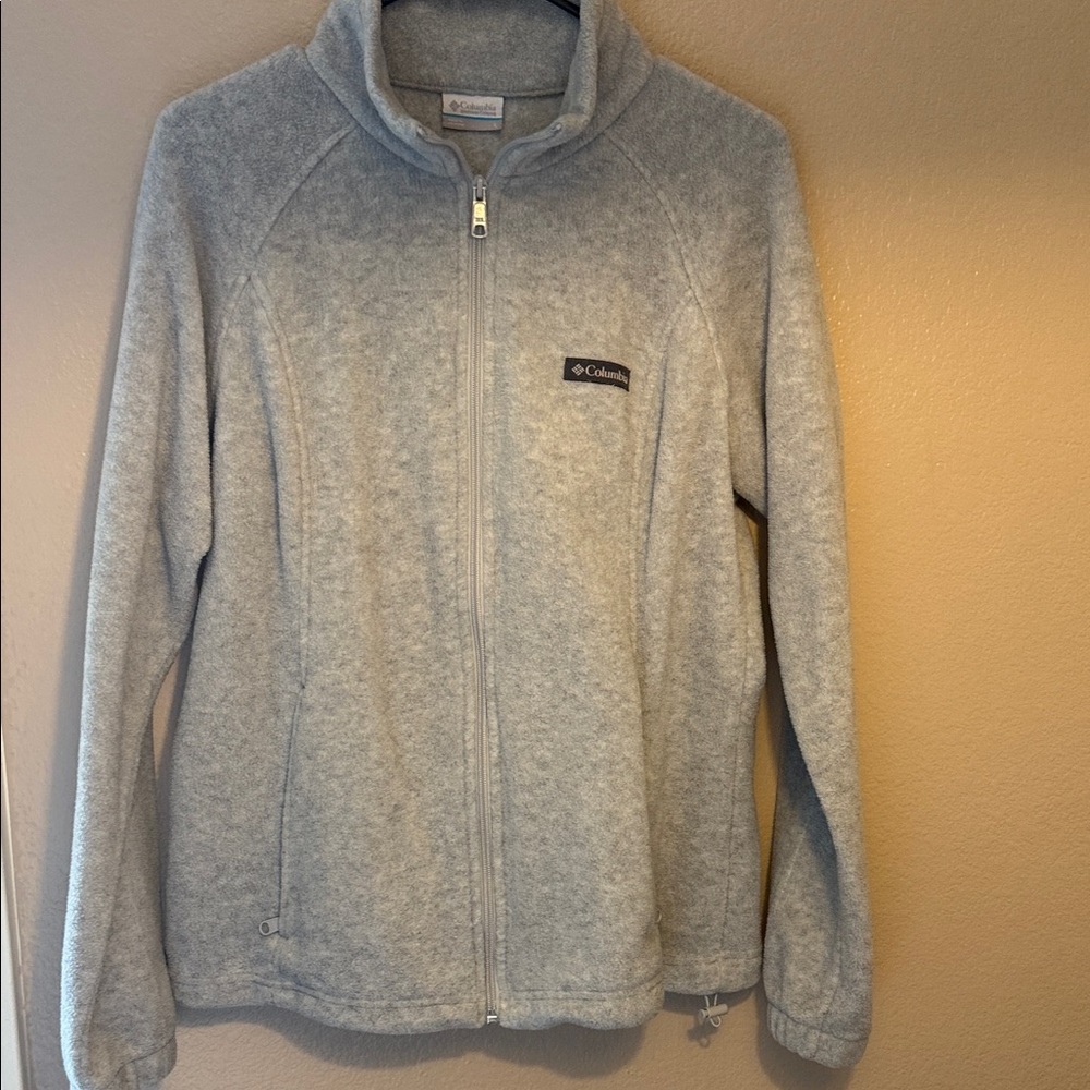 Columbia Light Gray Fleece Jacket